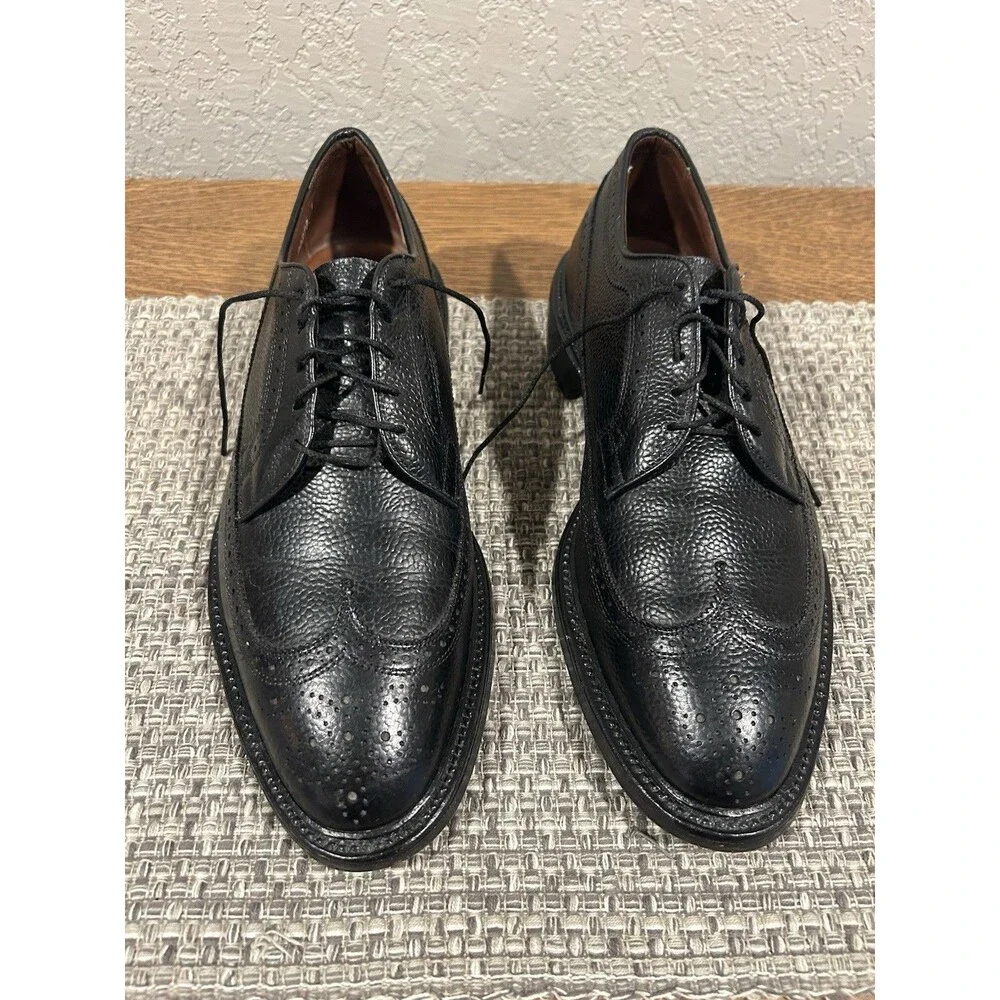 Allen Edmonds MacNeil Black Leather Wingtip Oxfords Dress Shoes Men’s Size 9.5D